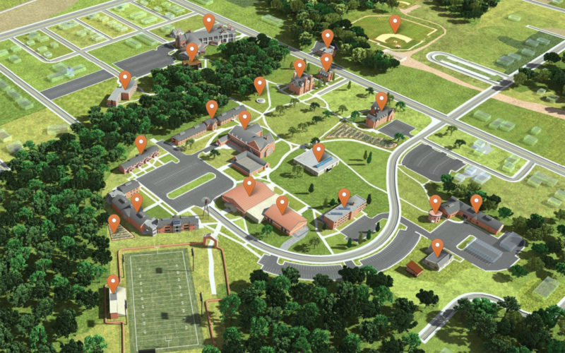 Northland College campus map thumbnail